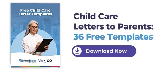 Free Daycare Letter to Parents Templates | Vanco